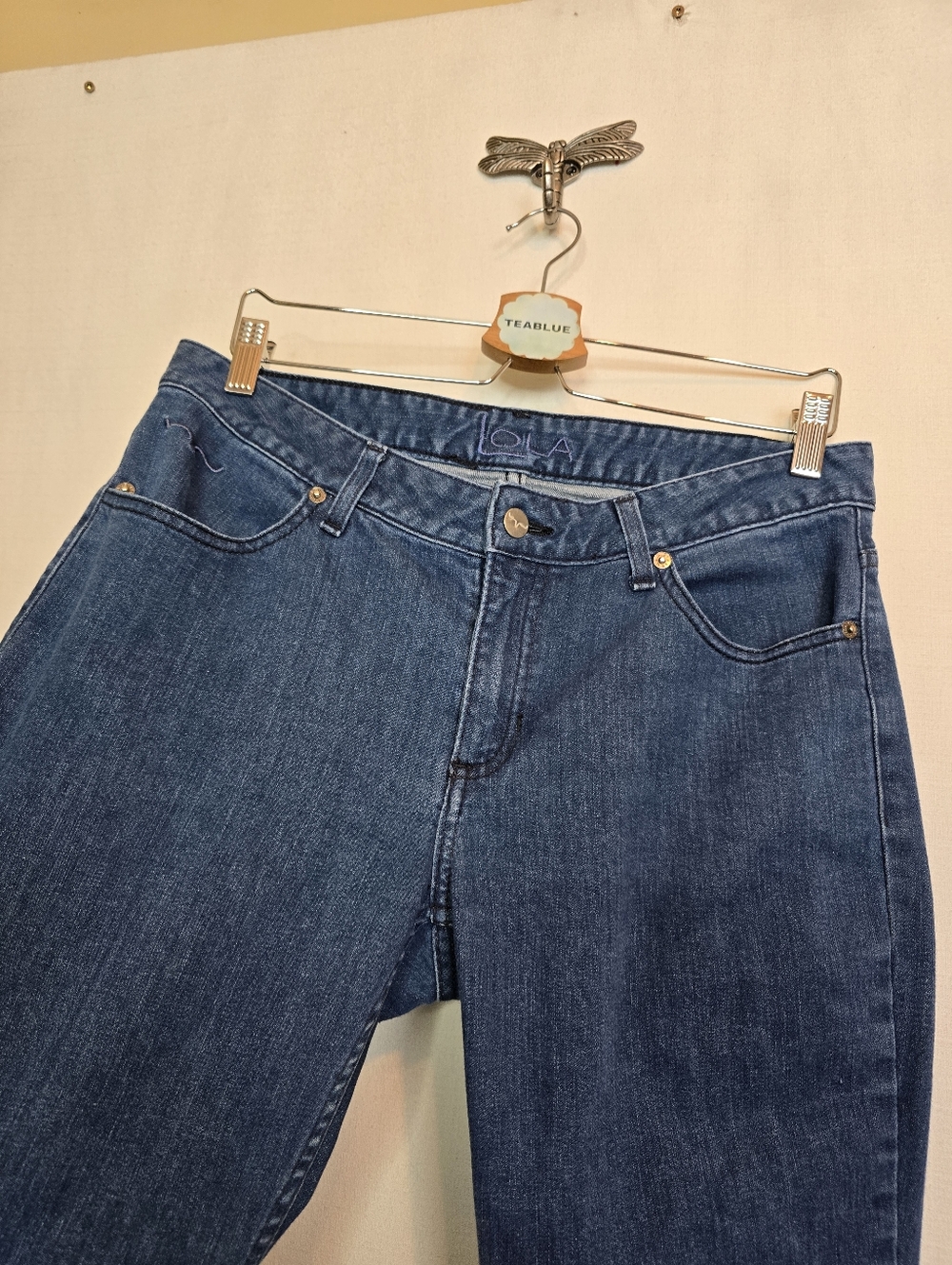 Kimes Ranch Lola Jeans Women's 10/34 Dark Wash Bootcut Flare Made in USA - Picture 7 of 12